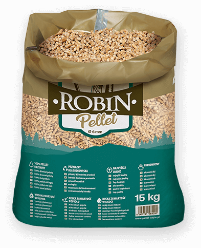 worek pelletu opałowego Robin do kupienia w Porębie lub sklepie internetowym